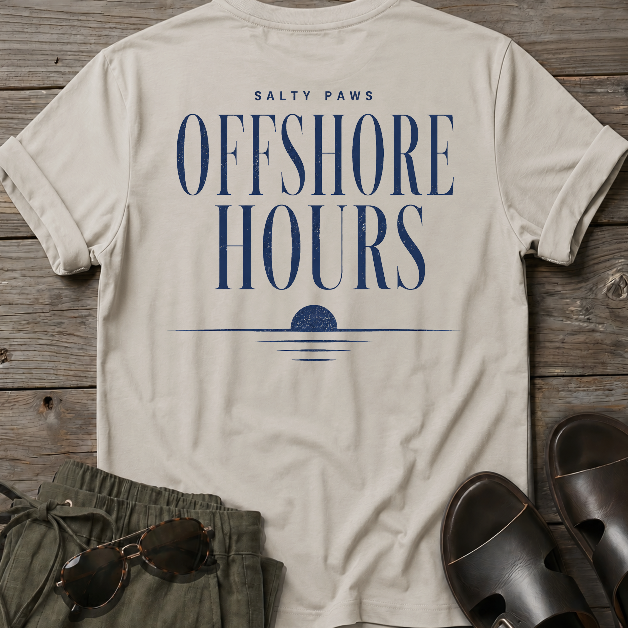Offshore Hours BACK DESIGN T-Shirt