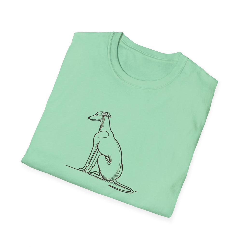 Greyhound Line Drawing T-Shirt