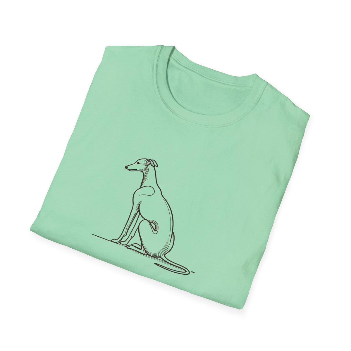 Greyhound Line Drawing T-Shirt