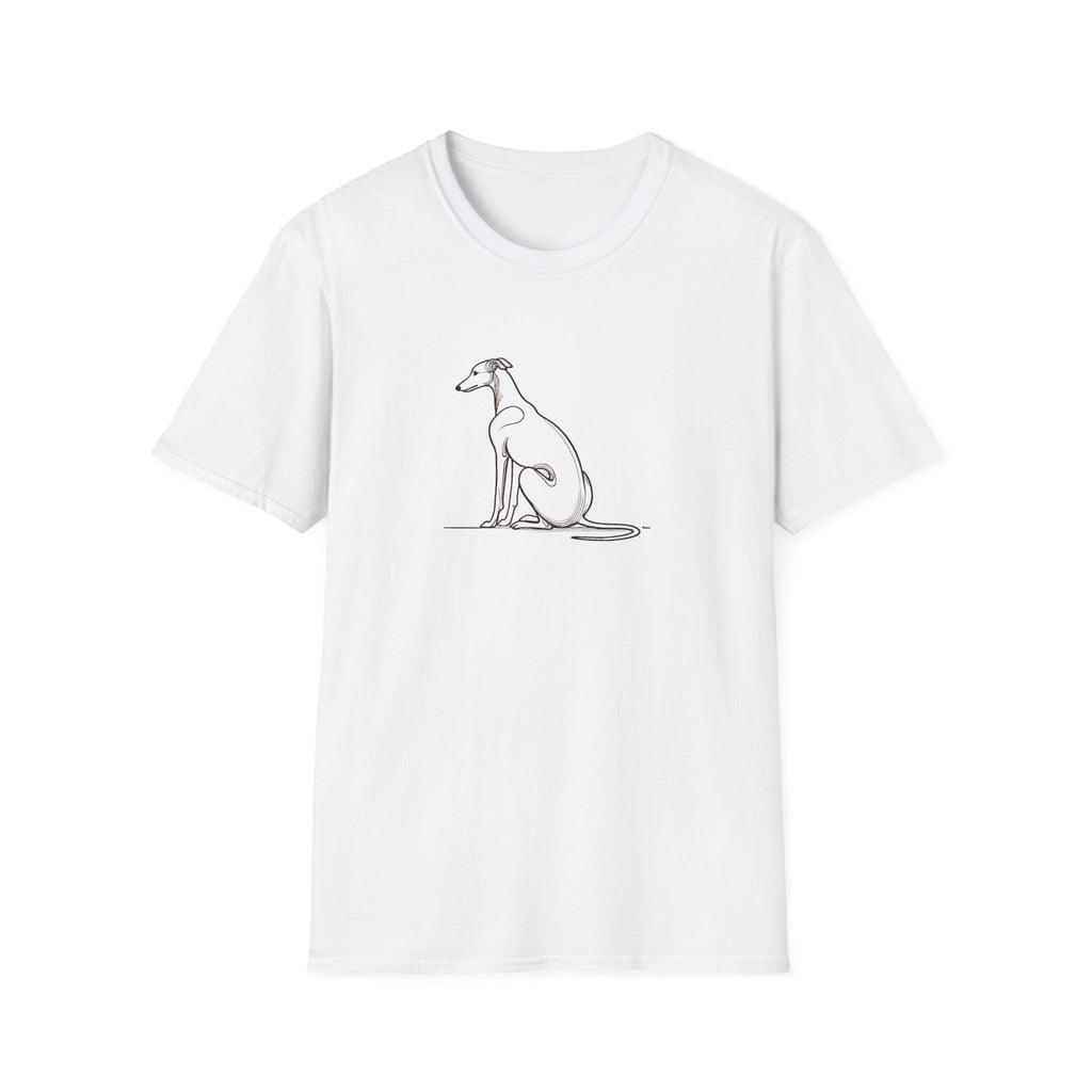 Greyhound Line Drawing T-Shirt