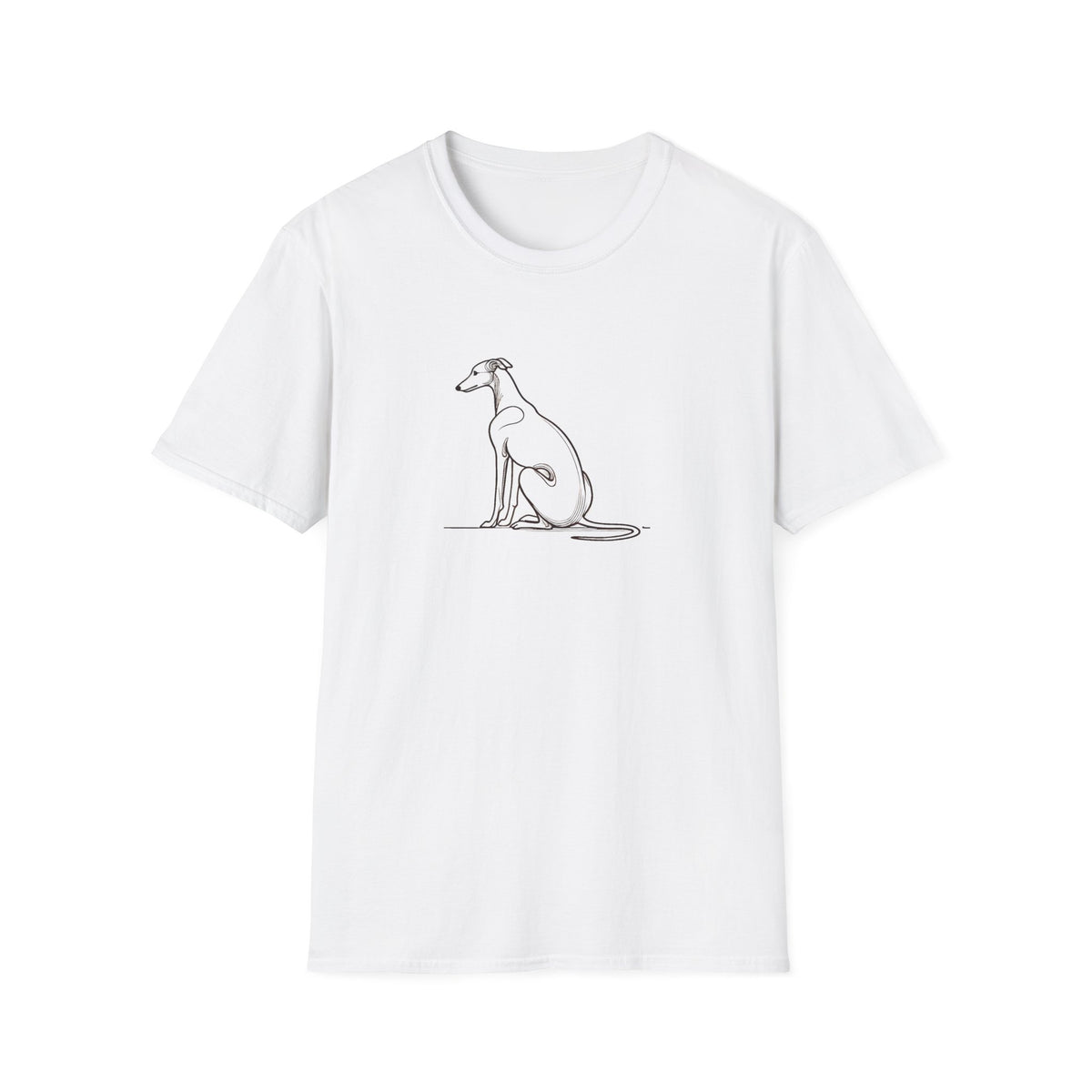 Greyhound Line Drawing T-Shirt