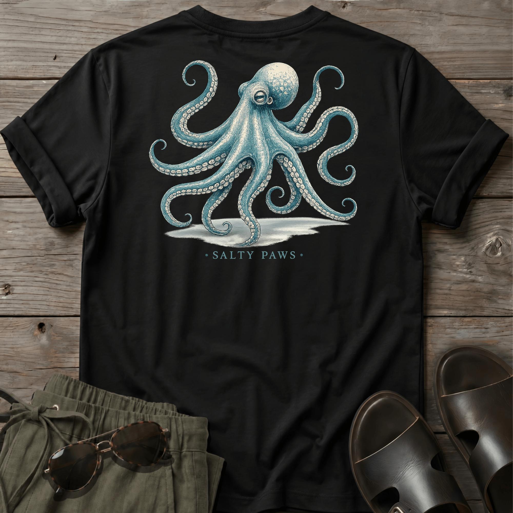 Octopus T-shirt BACK DESIGN