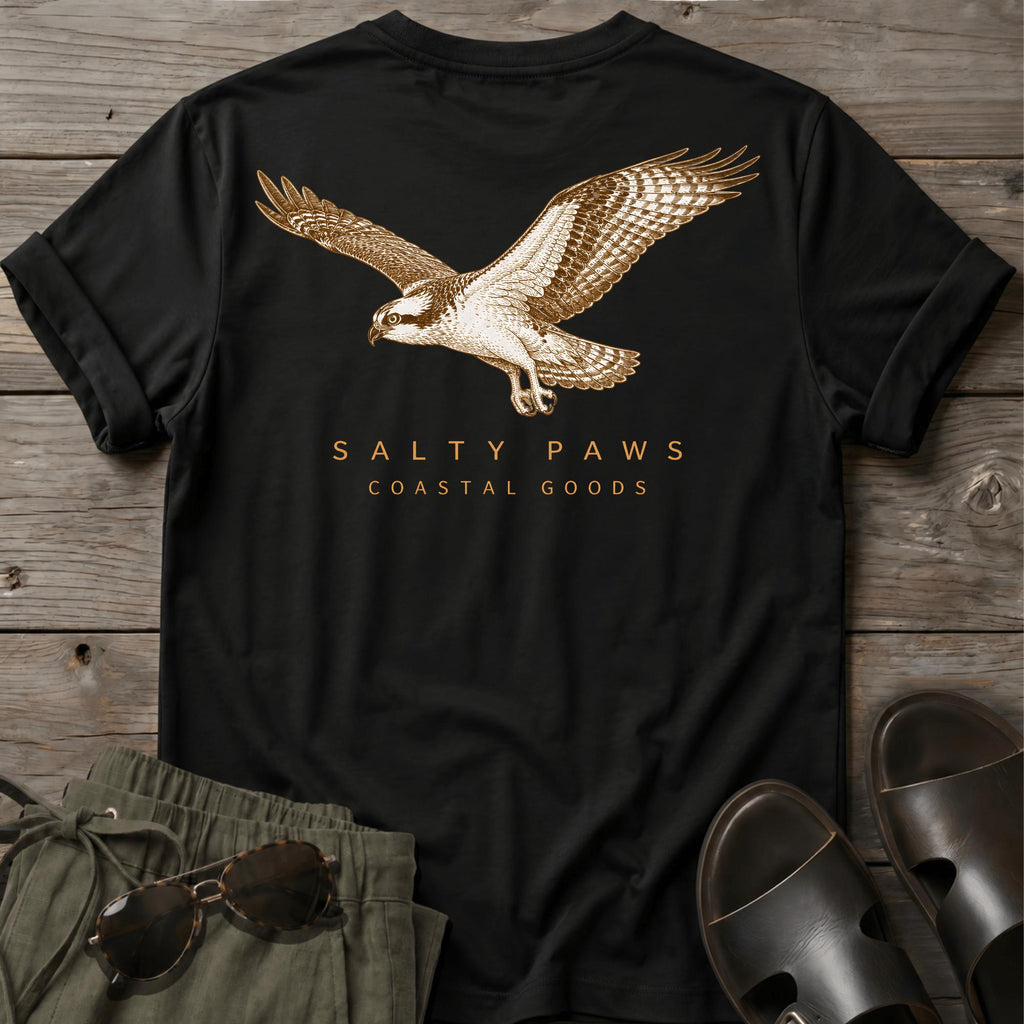 Osprey in Flight T-shirt BACK DESIGN
