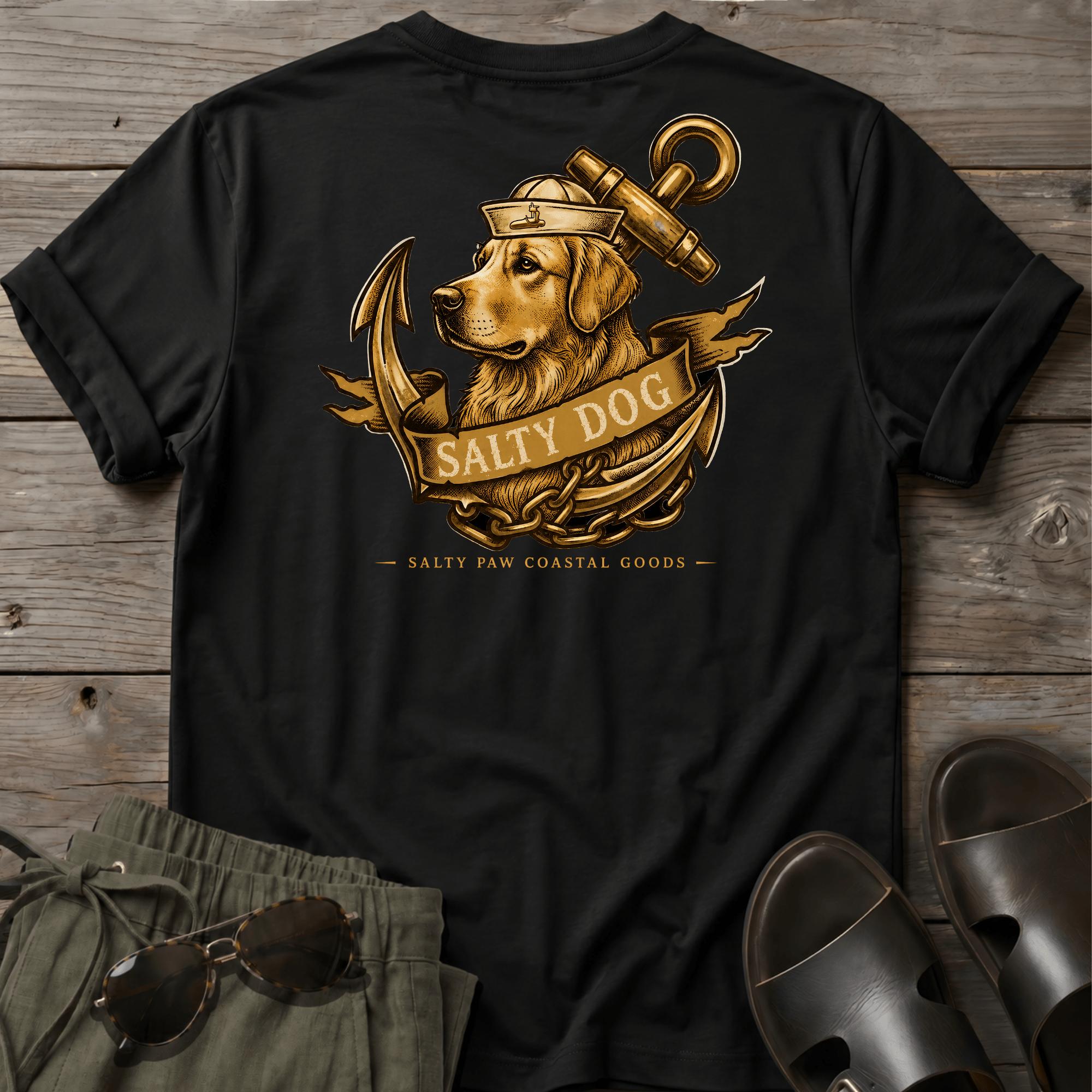 Salty Dog Golden T-shirt BACK DESIGN