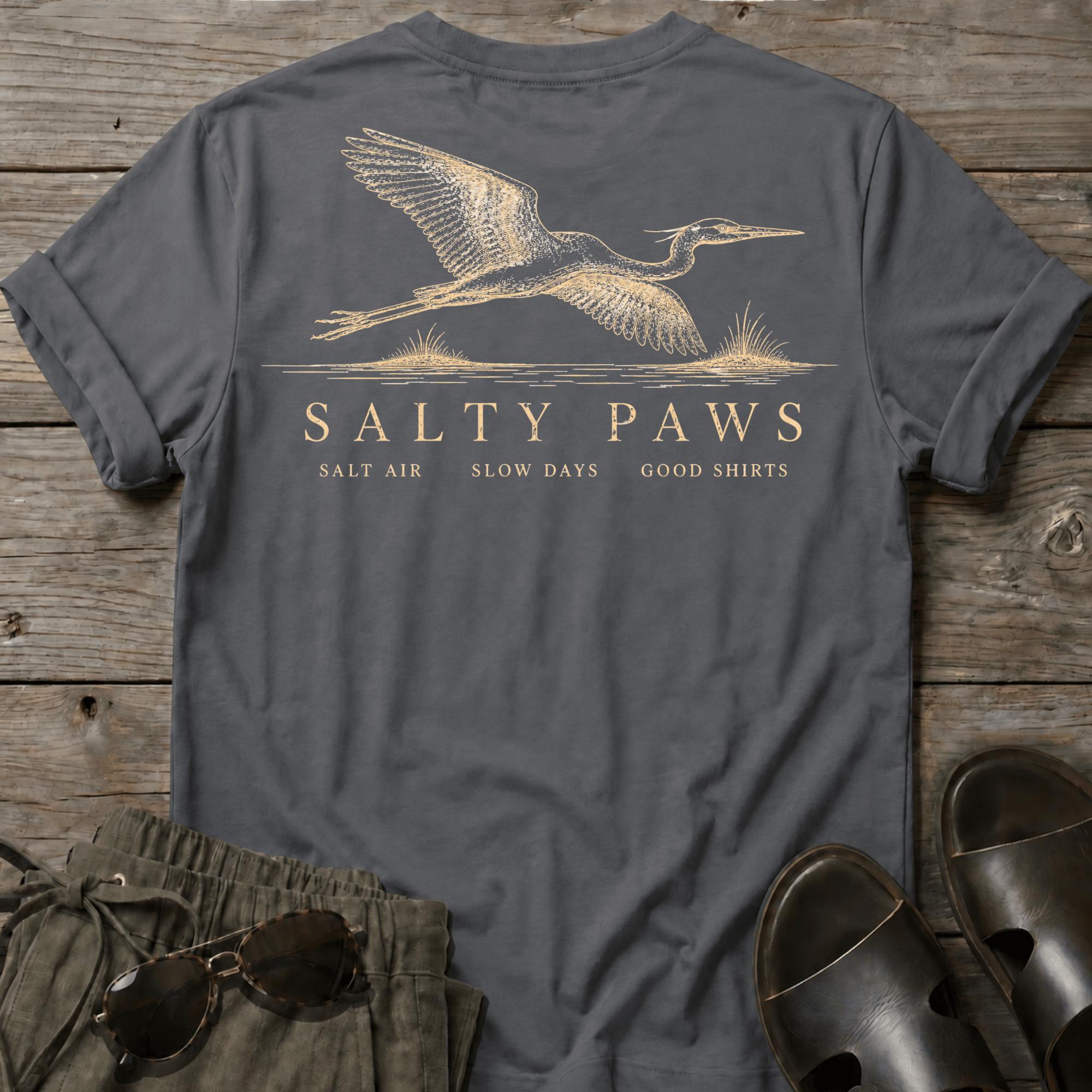 Great Egret Flight 2 T-shirt BACK DESIGN