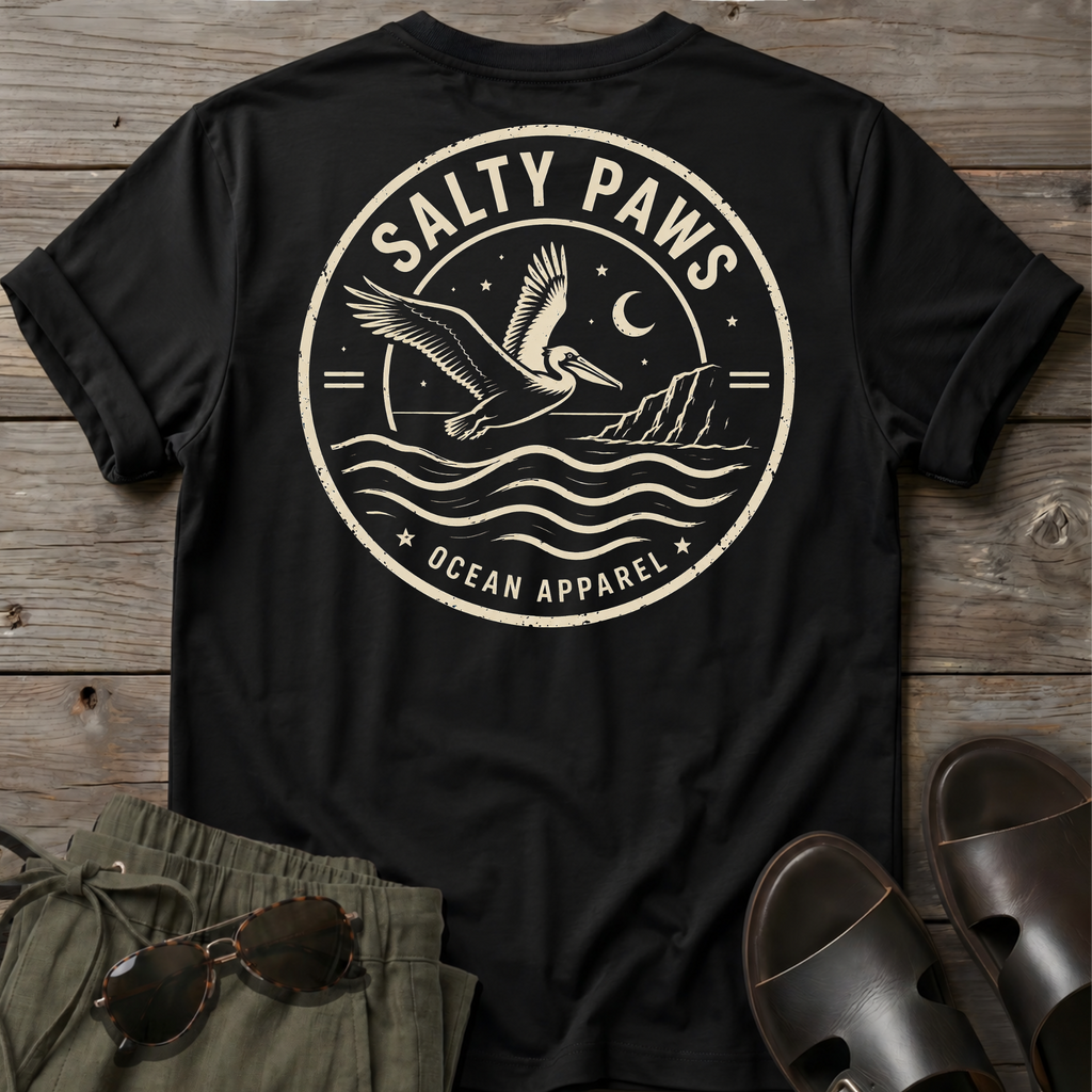 SP Crest Pelican BACK DESIGN T-Shirt — Art Tee