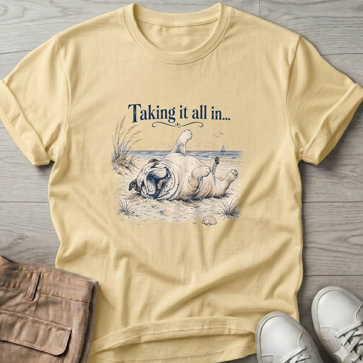 Taking It All In T-Shirt in Cornsilk