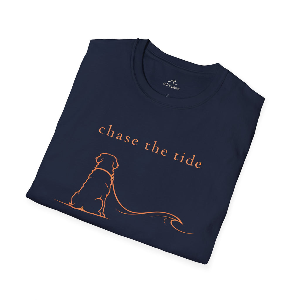 Bernese Mtn Dog Beach Ocean Line Art Tee