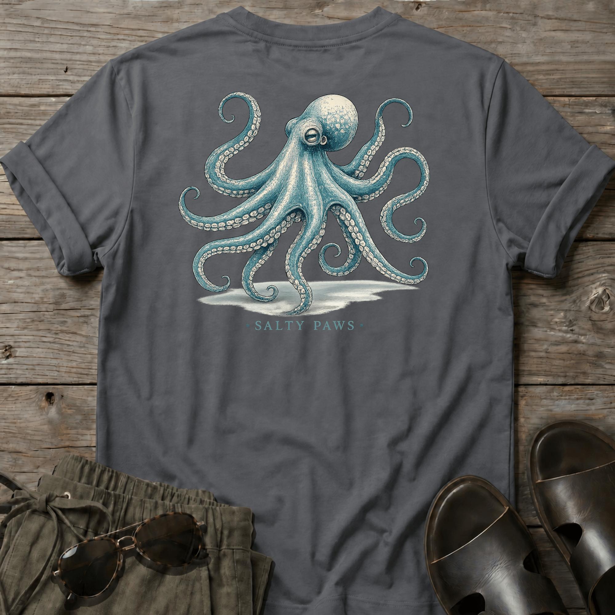 Octopus T-shirt BACK DESIGN