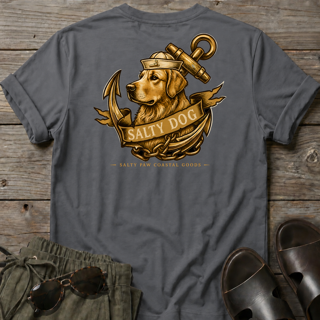 Salty Dog Golden T-shirt BACK DESIGN