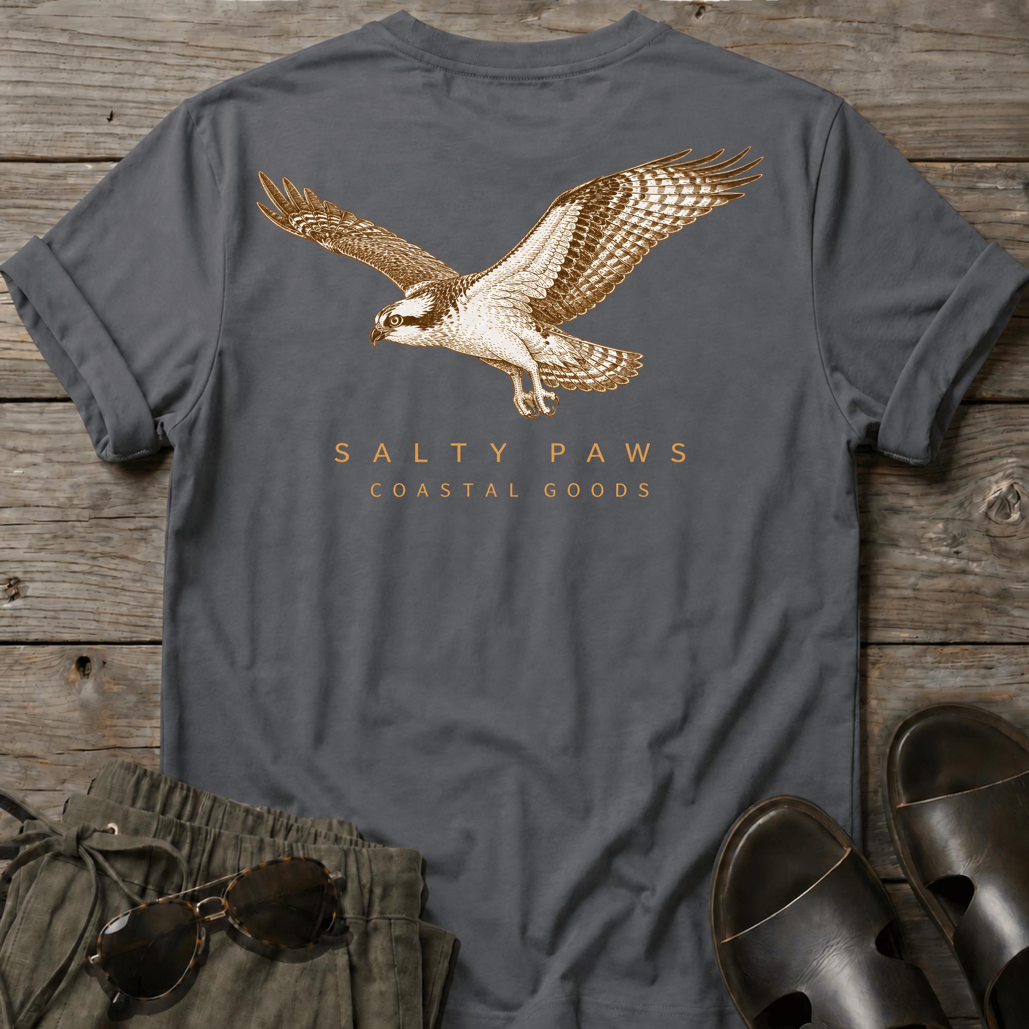 Osprey in Flight T-shirt BACK DESIGN