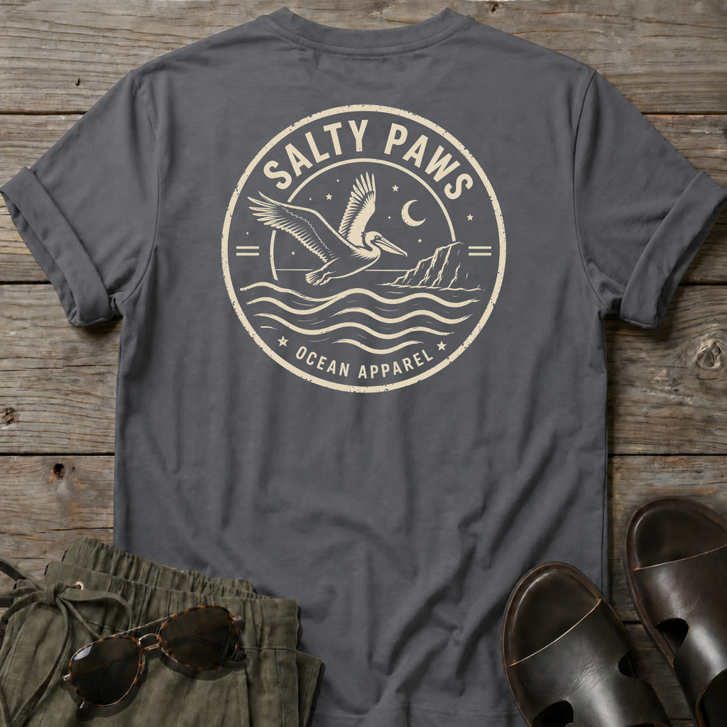 SP Crest Pelican BACK DESIGN T-Shirt — Art Tee