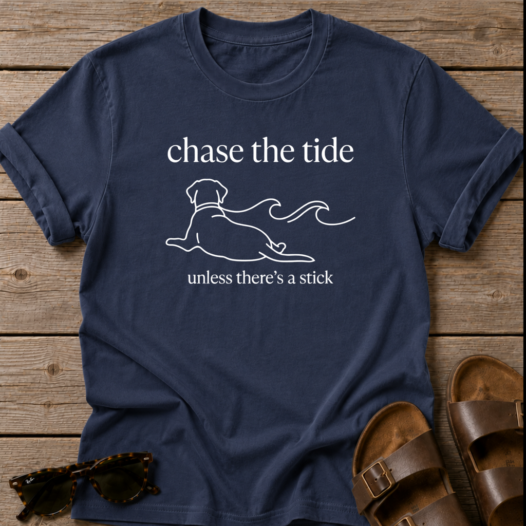 Lazy Dog Unless there's a stick Bella Canvas- Labrador Retriever Dog