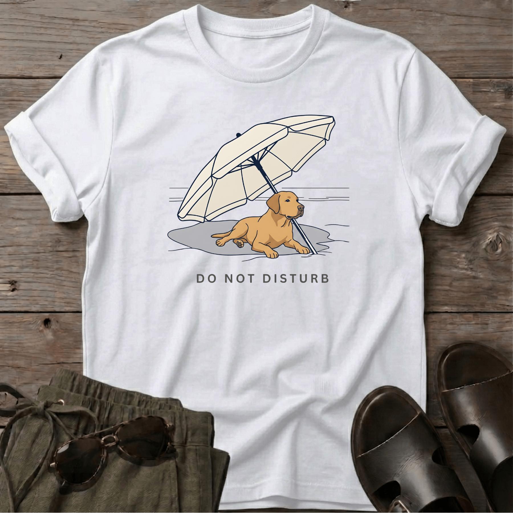 Labrador Retriever DO NOT DISTURB T-Shirt - dog lover coastal t-shirt, Salty Paws