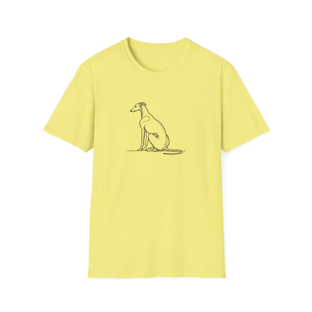 Greyhound Line Drawing T-Shirt