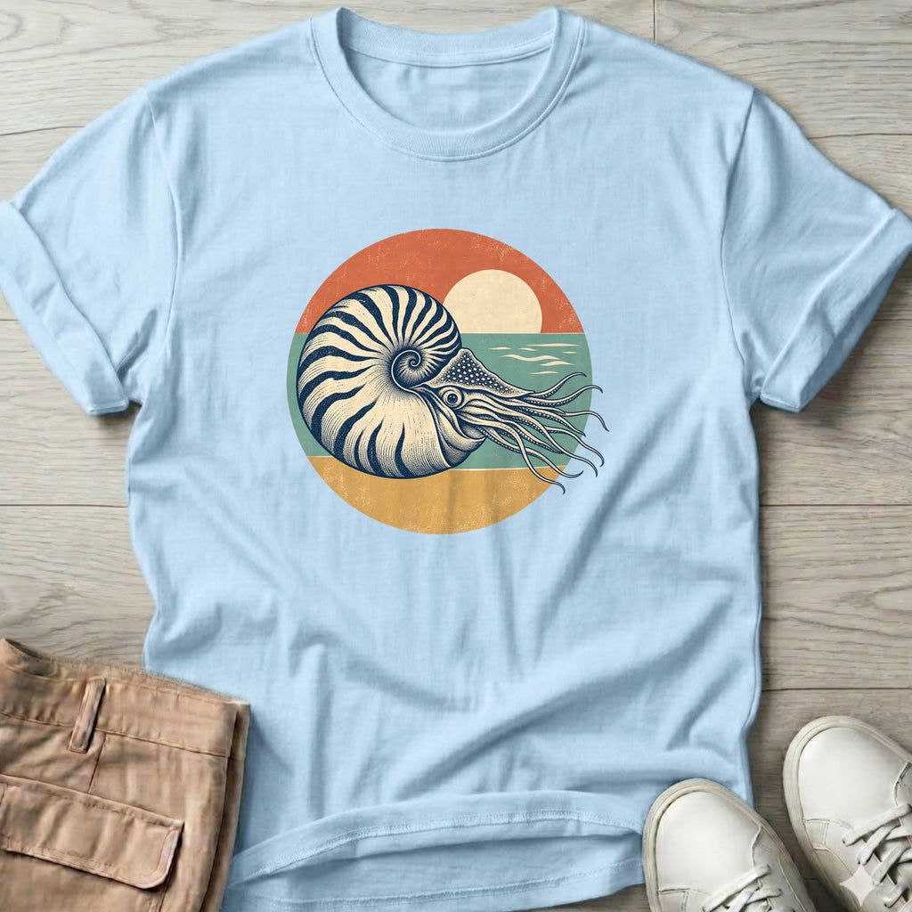 Nautilus Sunset T-Shirt in Light Blue