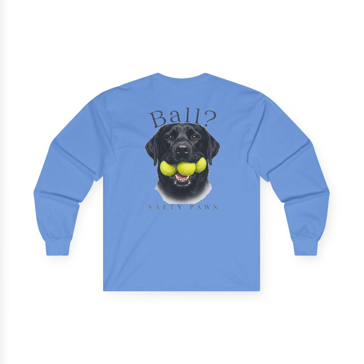 Ball? Black Lab Back Design T-Shirt
