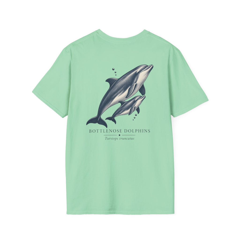 Bottlenose Dolphins Back Design T-Shirt