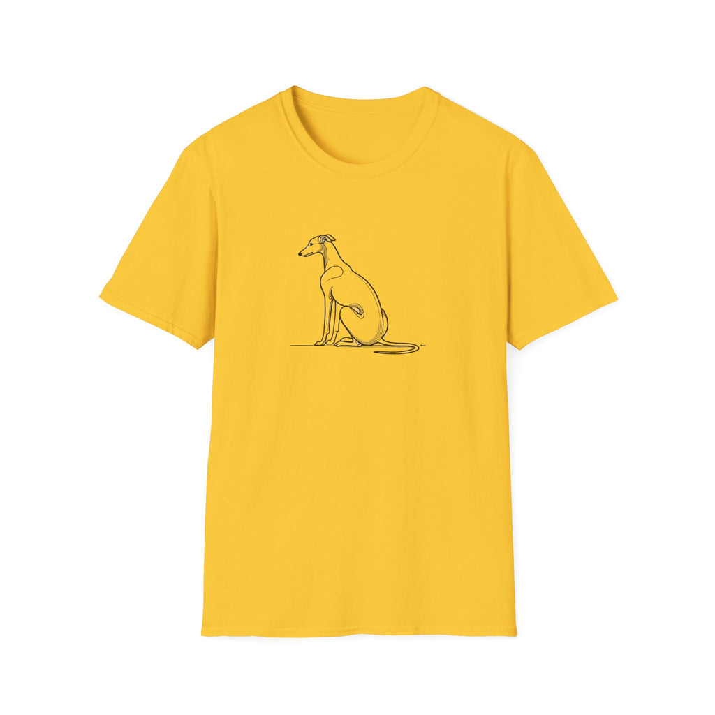 Greyhound Line Drawing T-Shirt