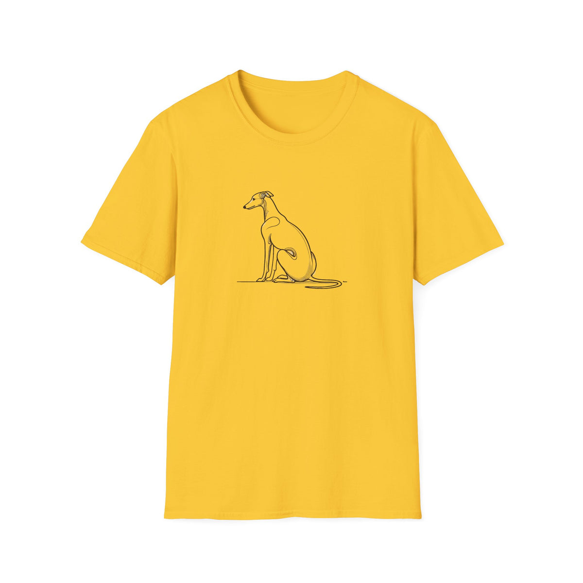 Greyhound Line Drawing T-Shirt