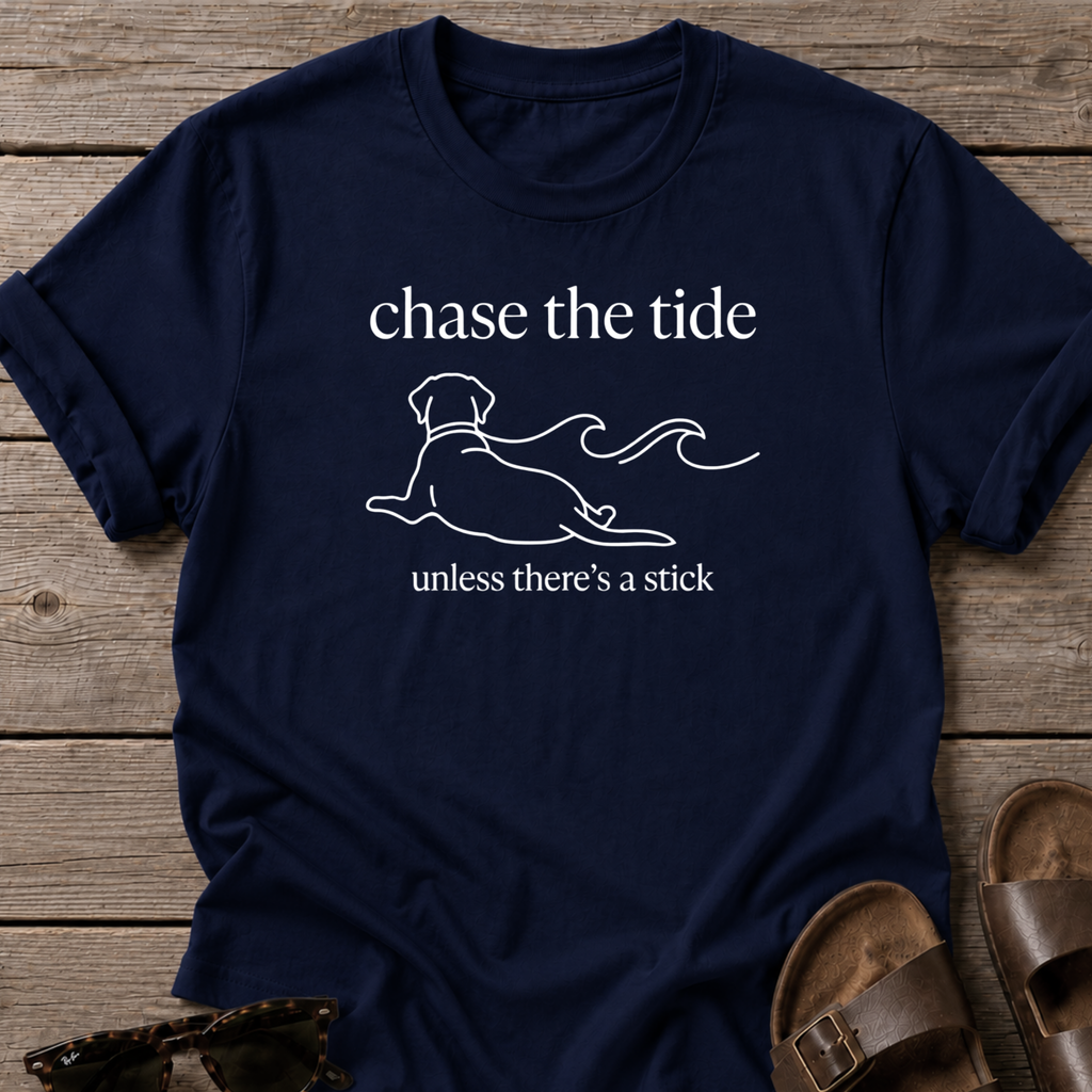 Lazy Dog Unless there's a stick Bella Canvas- Labrador Retriever Dog