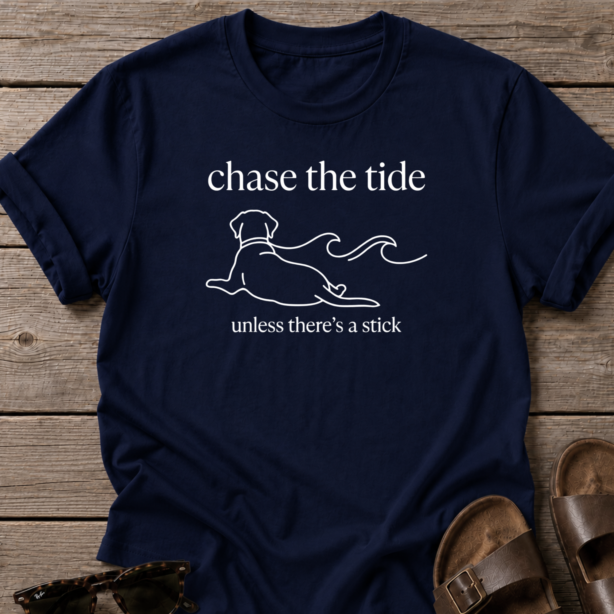 Lazy Dog Unless there's a stick Bella Canvas- Labrador Retriever Dog