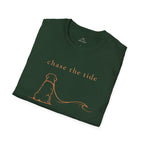 Bernese Mtn Dog Beach Ocean Line Art Tee