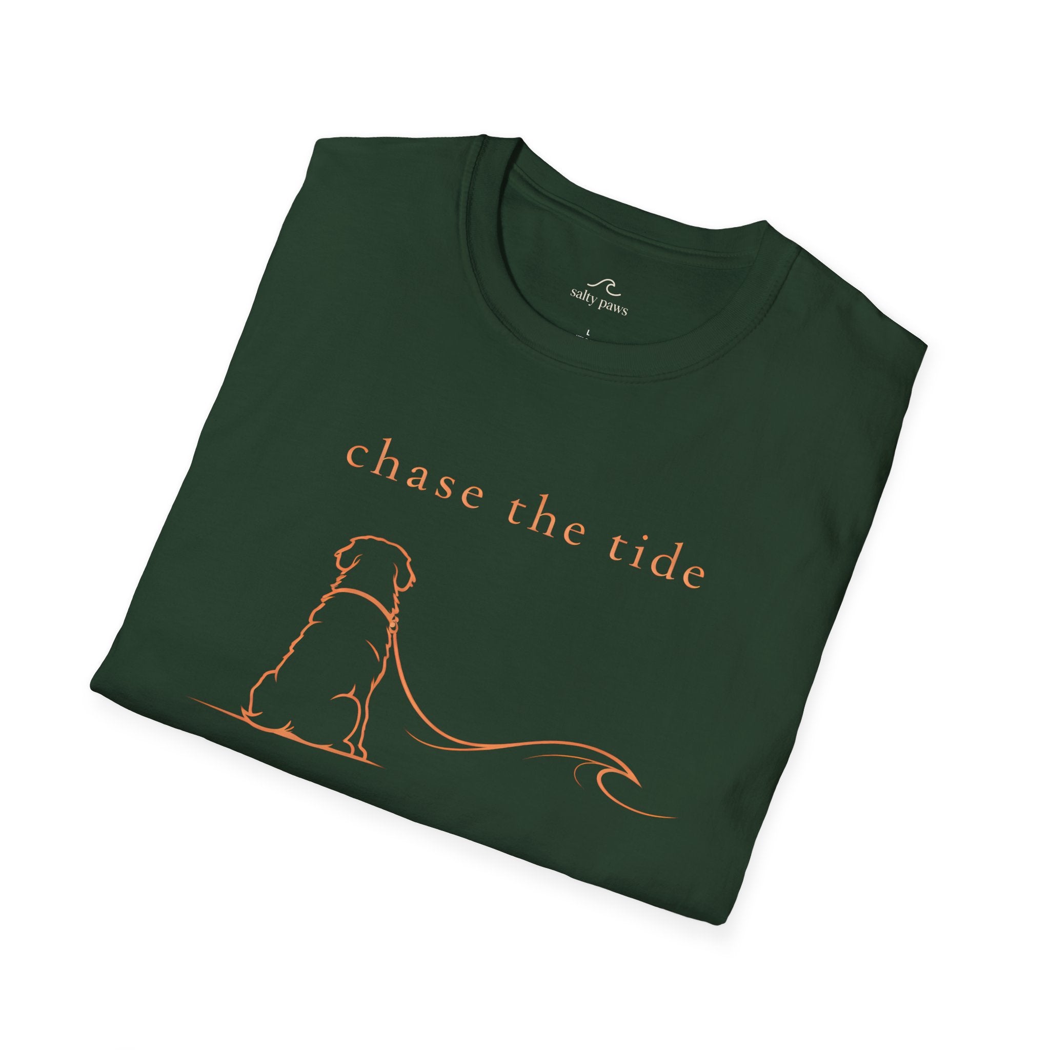 Bernese Mtn Dog Beach Ocean Line Art Tee