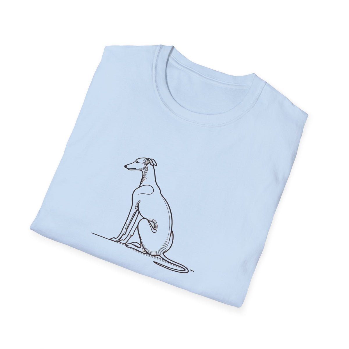 Greyhound Line Drawing T-Shirt