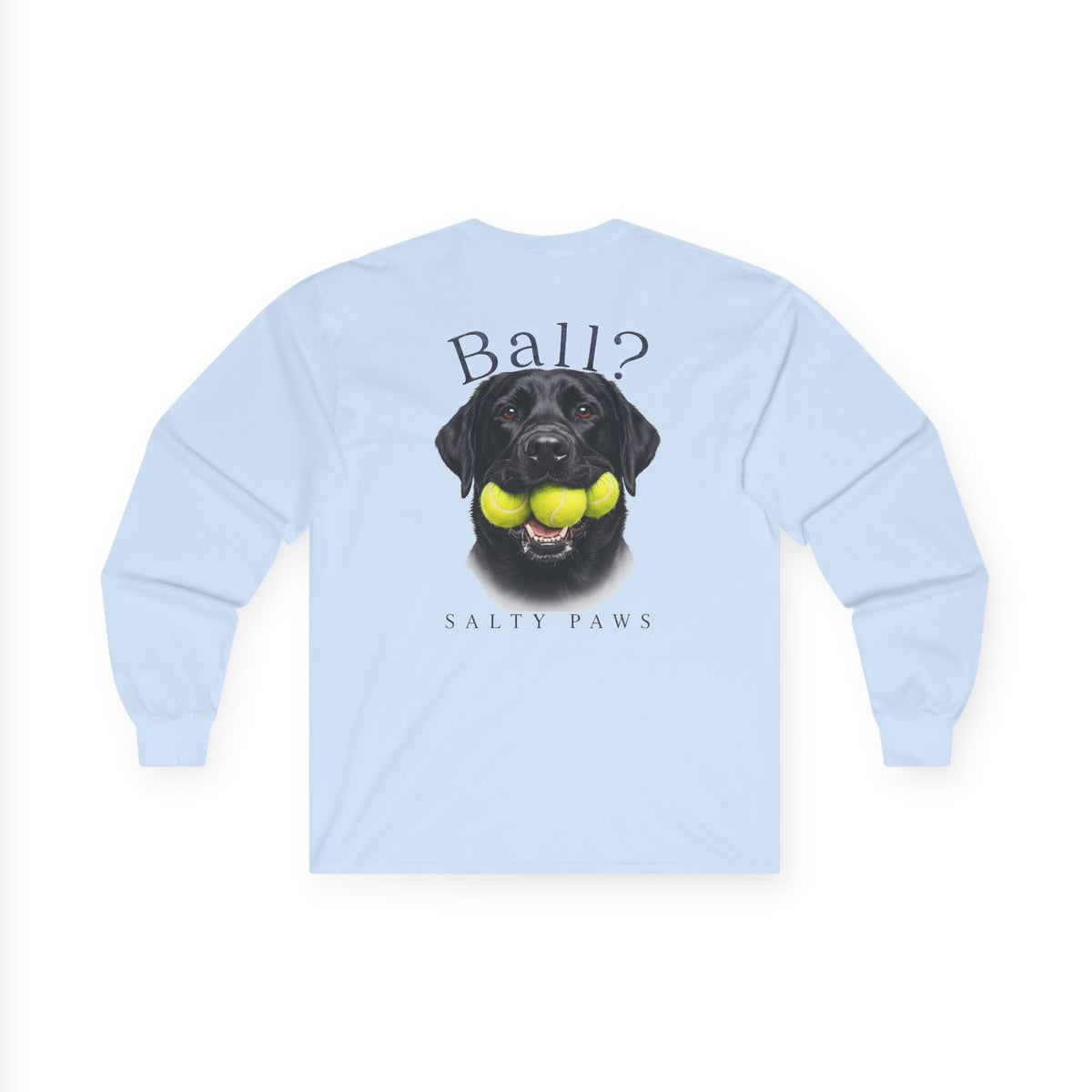 Ball? Black Lab Back Design T-Shirt