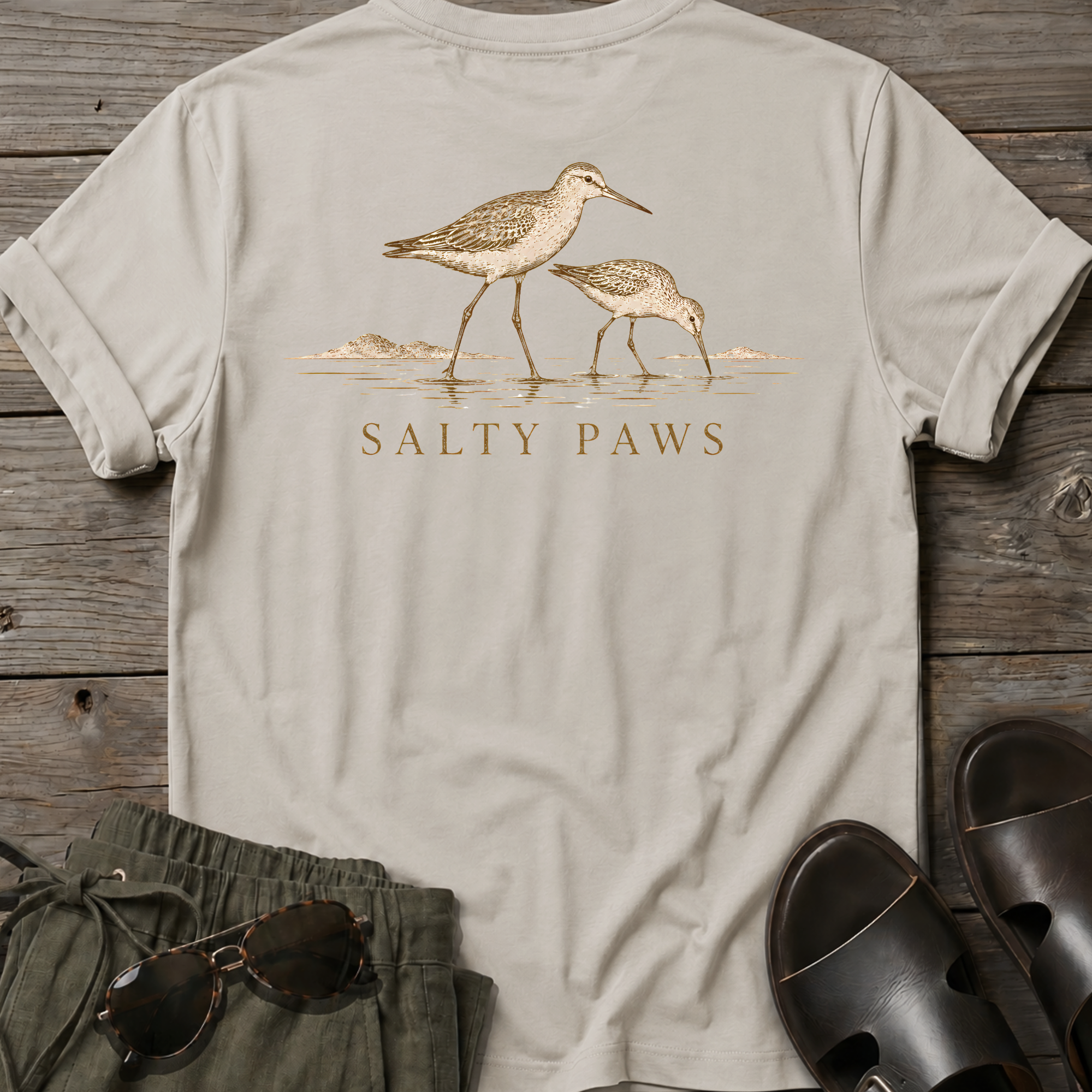 2 Sandpipers BACK DESIGN T-Shirt
