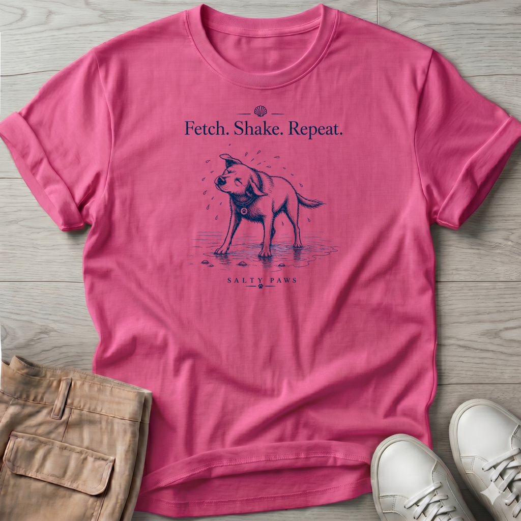 Labrador Fetch. Shake. Repeat. Dog T-Shirt