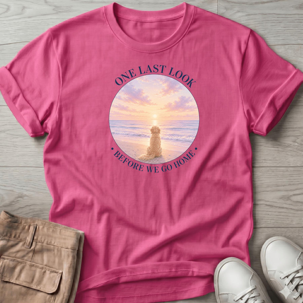 One Last Look Golden Navy T-Shirt
