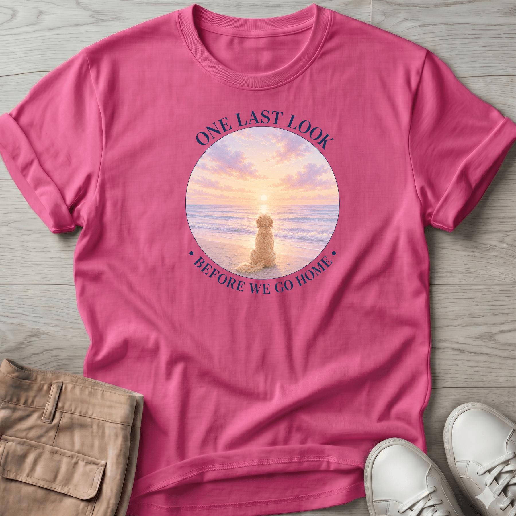 One Last Look Golden Navy T-Shirt