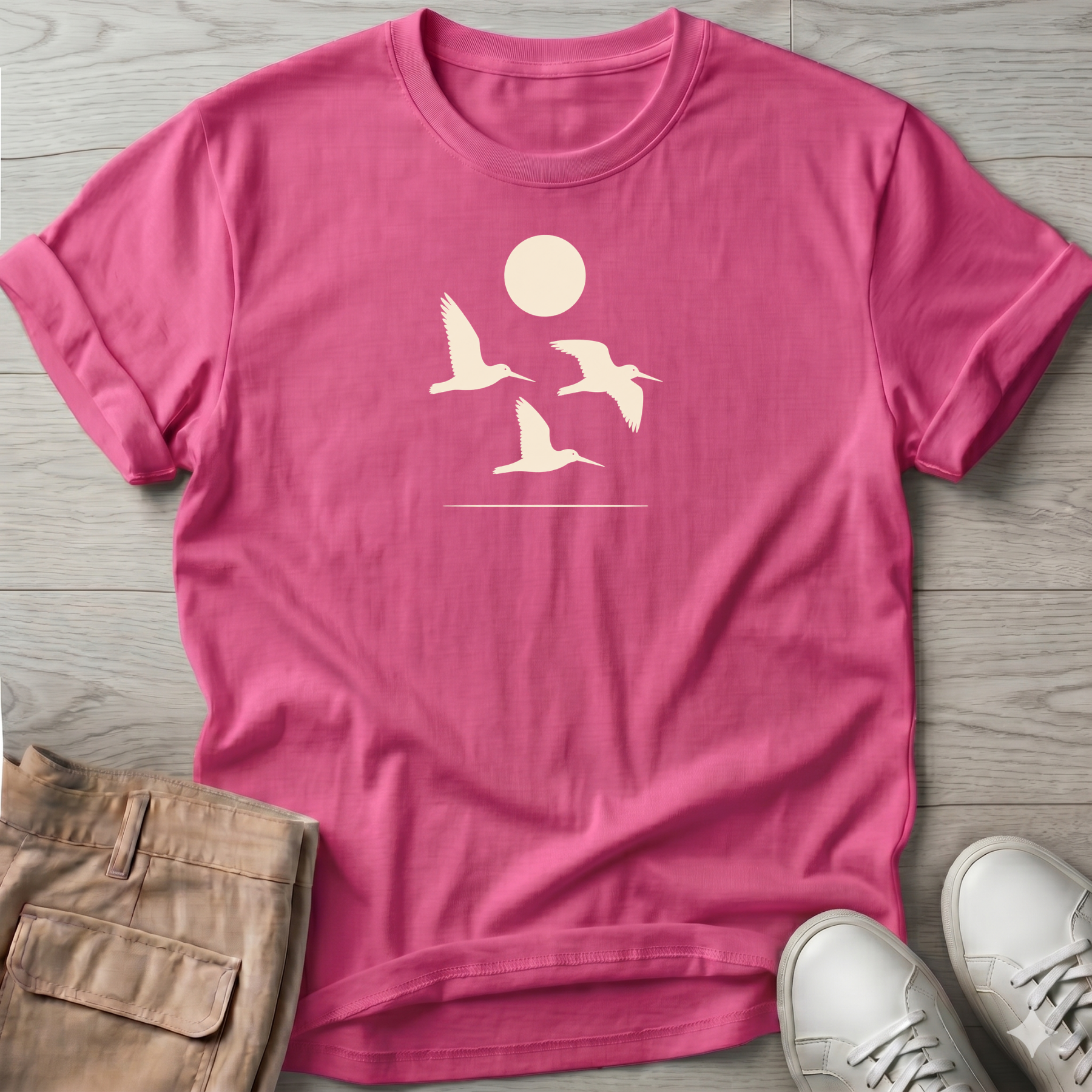 3 Oystercatchers in Flight Tee