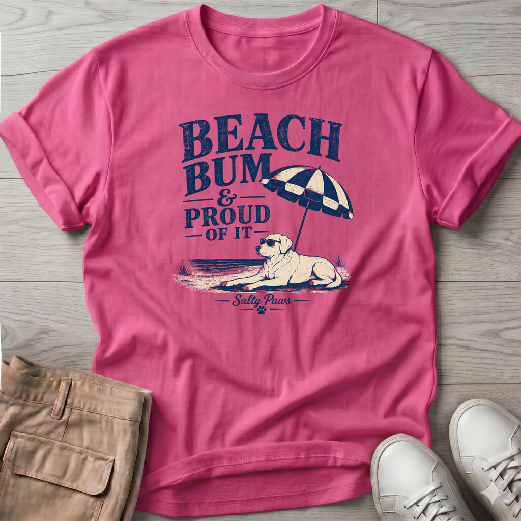 Beach Bum and Proud BACK DESIGN T-Shirt