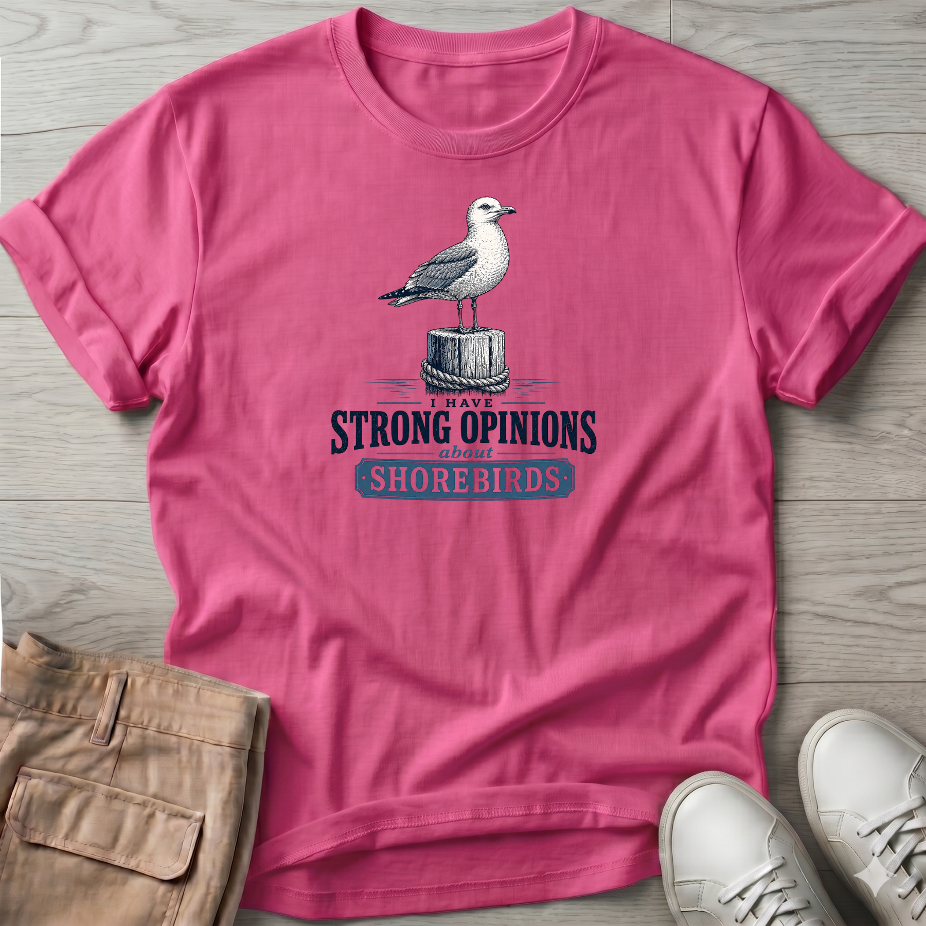 Gull Strong Opinions Shorebirds T-Shirt