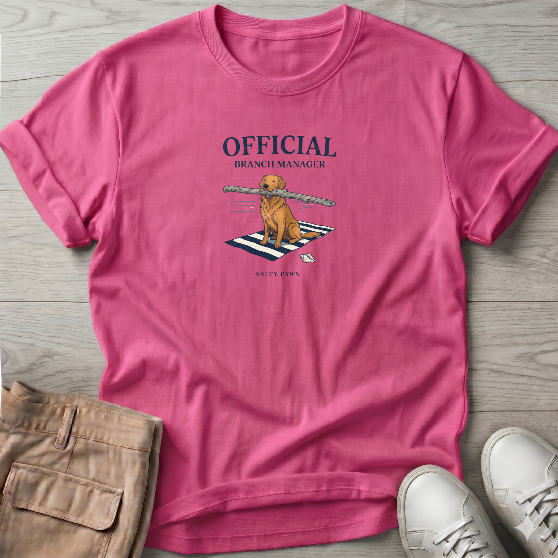 Official Branch Manager Golden Retriever T-Shirt