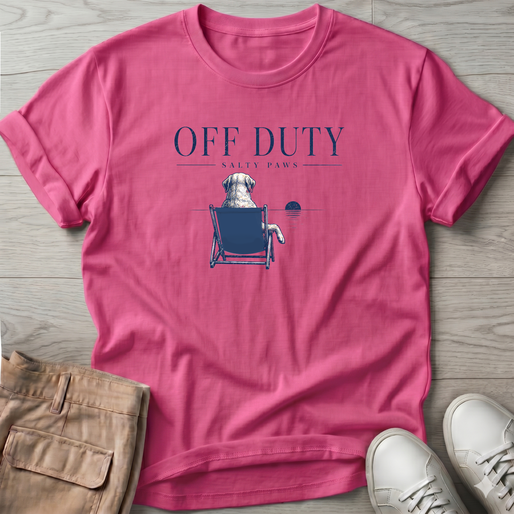 Off Duty Dog T-Shirt — Art Tee