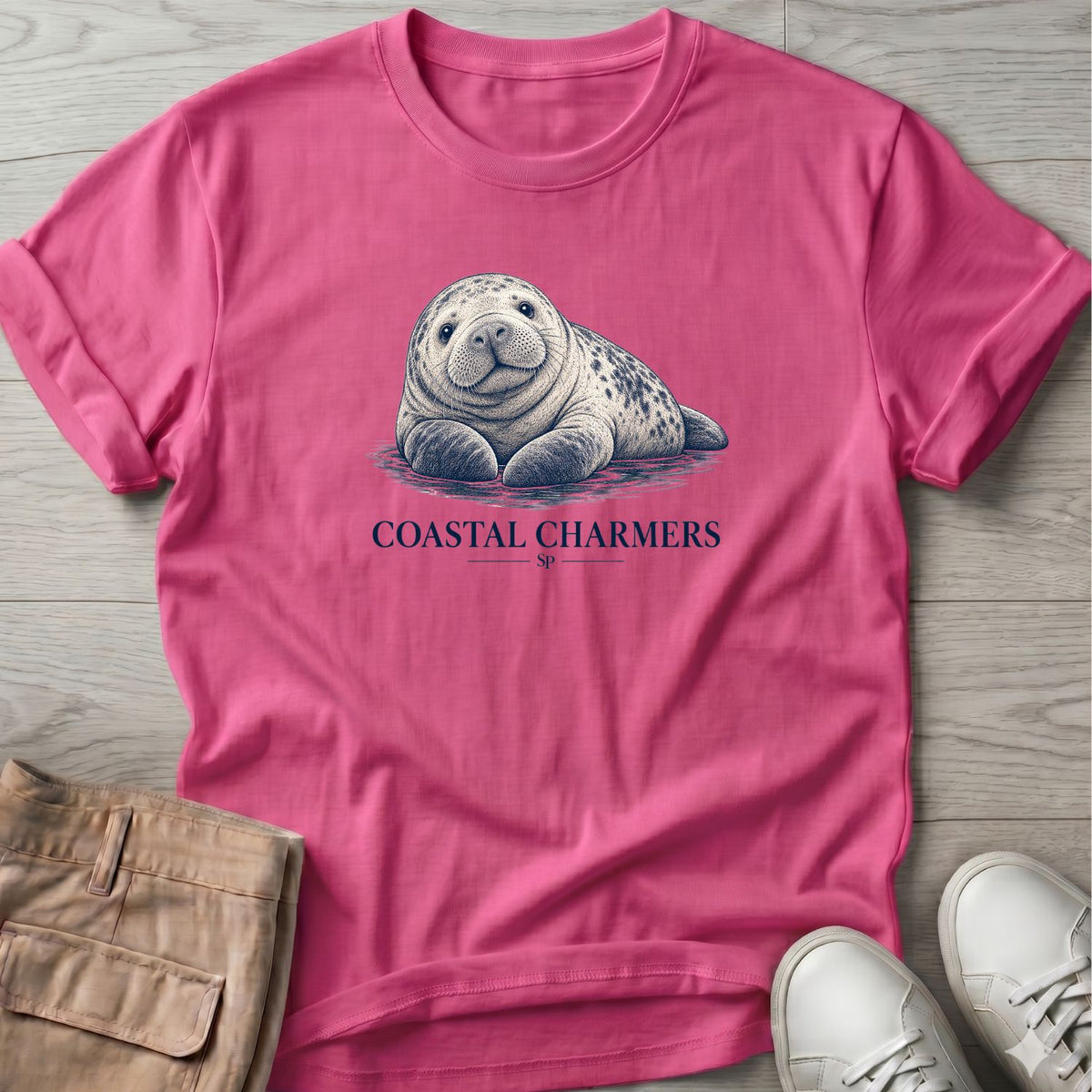 Coastal Charmer Harbor Seal T-Shirt