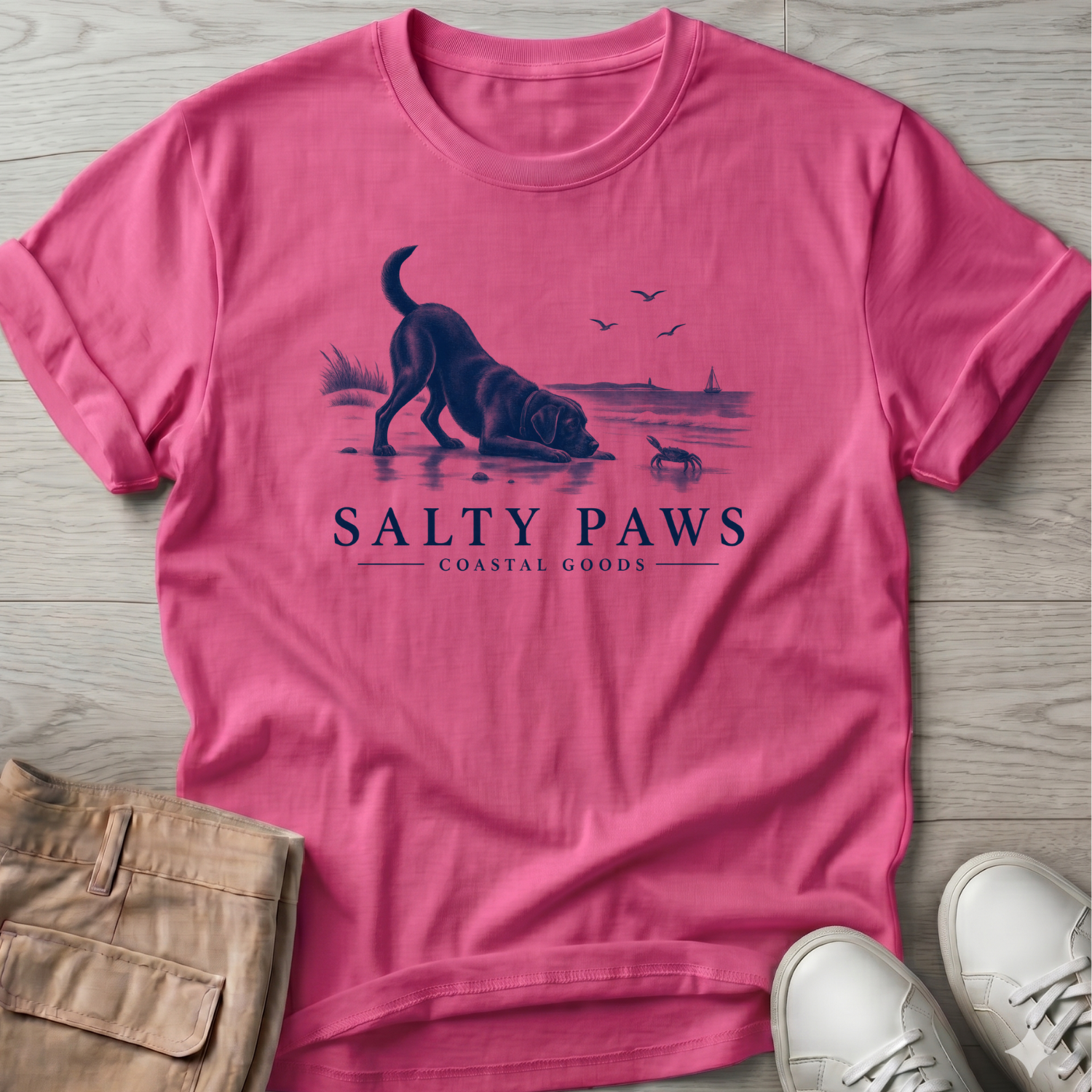 Black Lab vs Crab T-Shirt