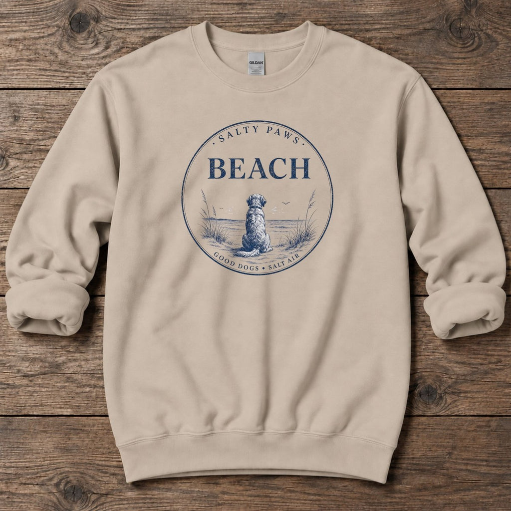 Beach Good Dog Midweight Sweatshirt in Sand