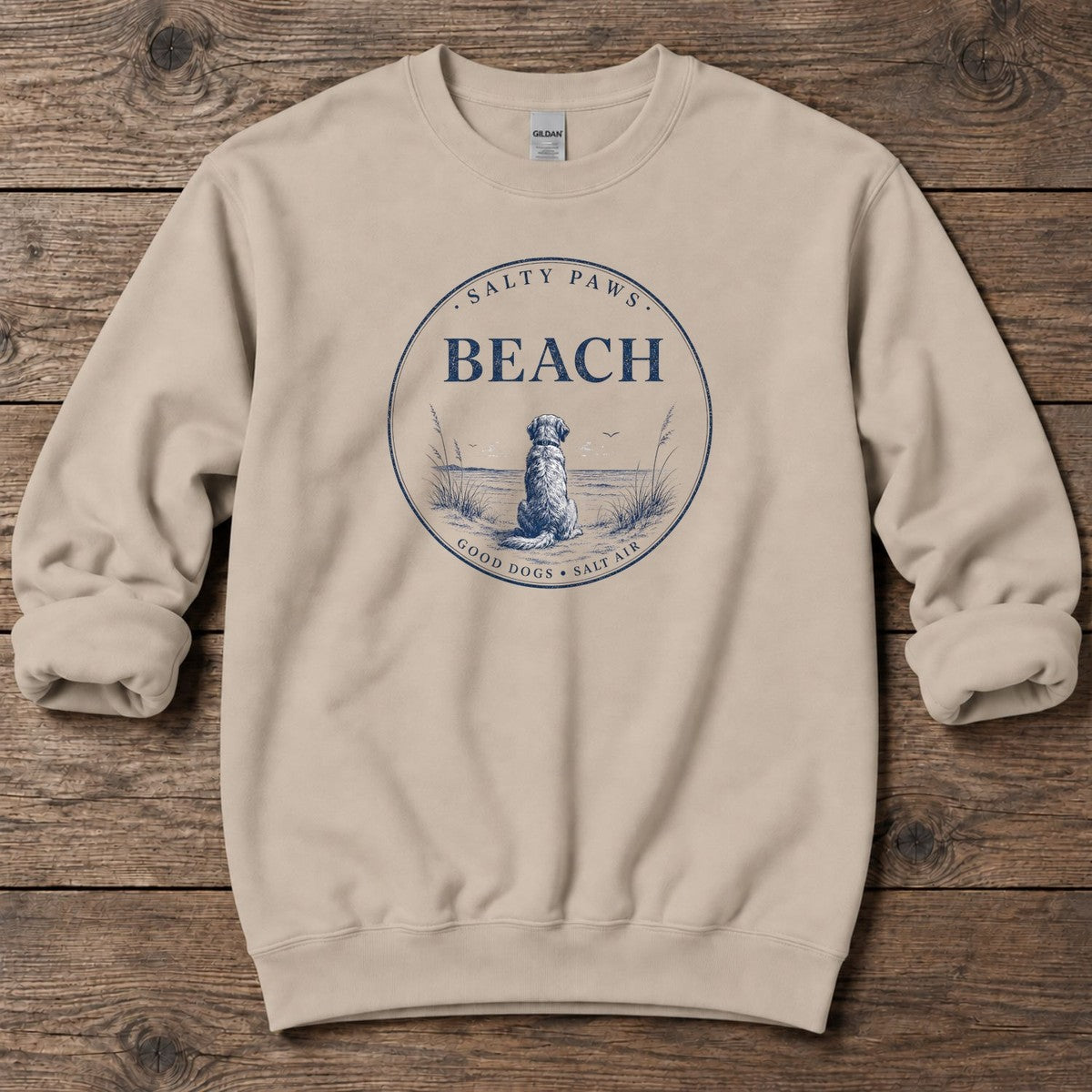Beach Good Dog Midweight Sweatshirt in Sand