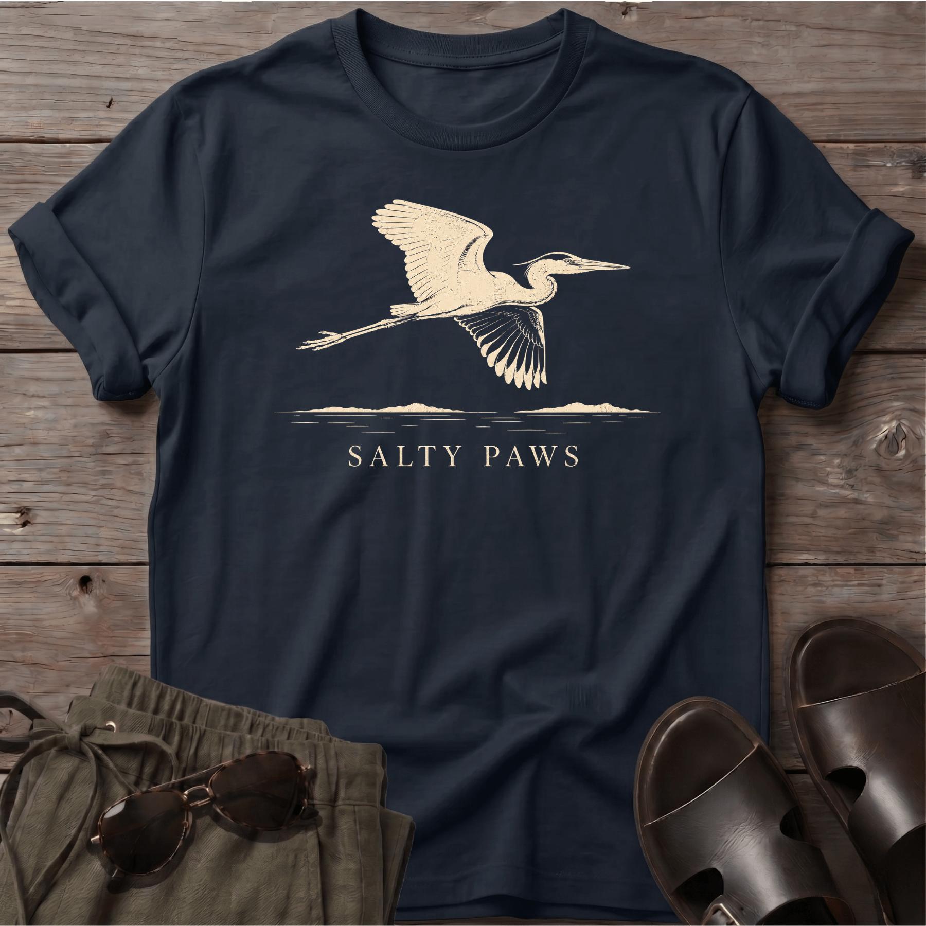 Great Heron Flight T-shirt (front)