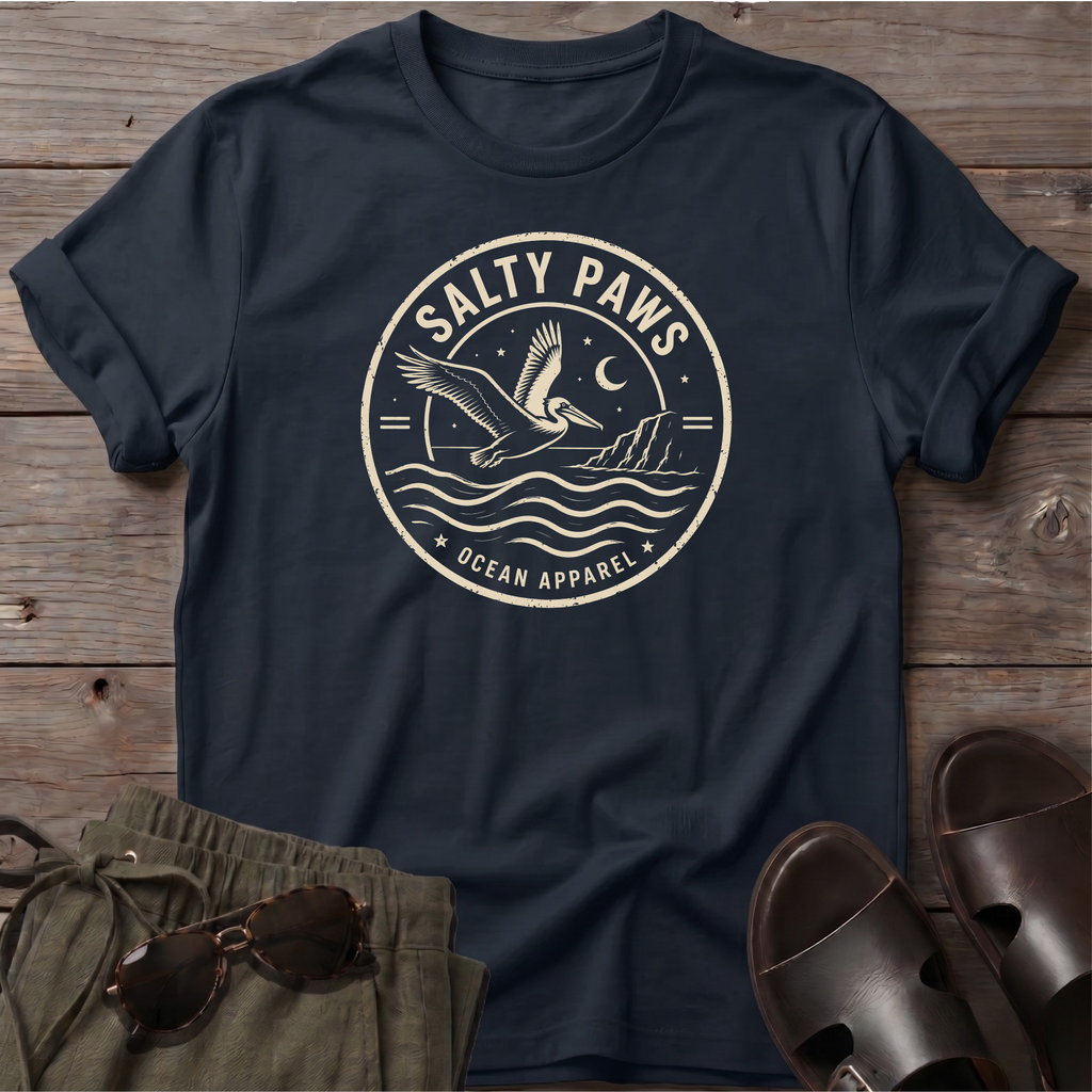 Salty Paws Crest Heron T-Shirt