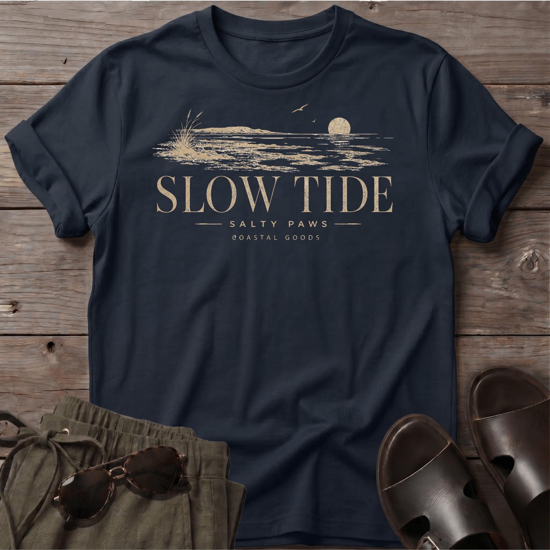 Slow Tide T-Shirt - Line Art Tee