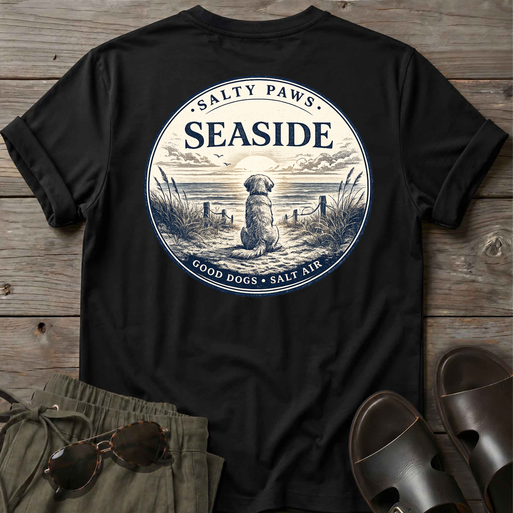 Seaside Good Dogs Back T-Shirt