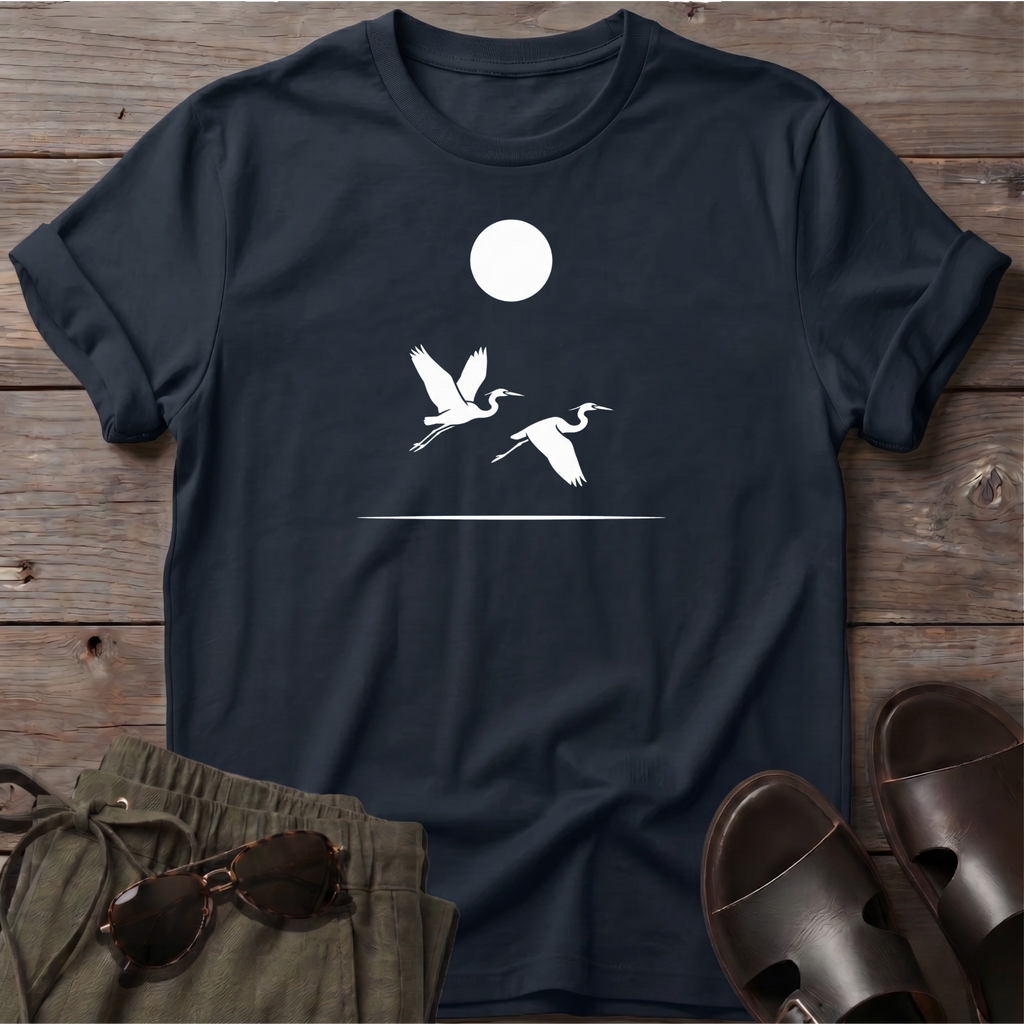 2 Herons in Flight Tee