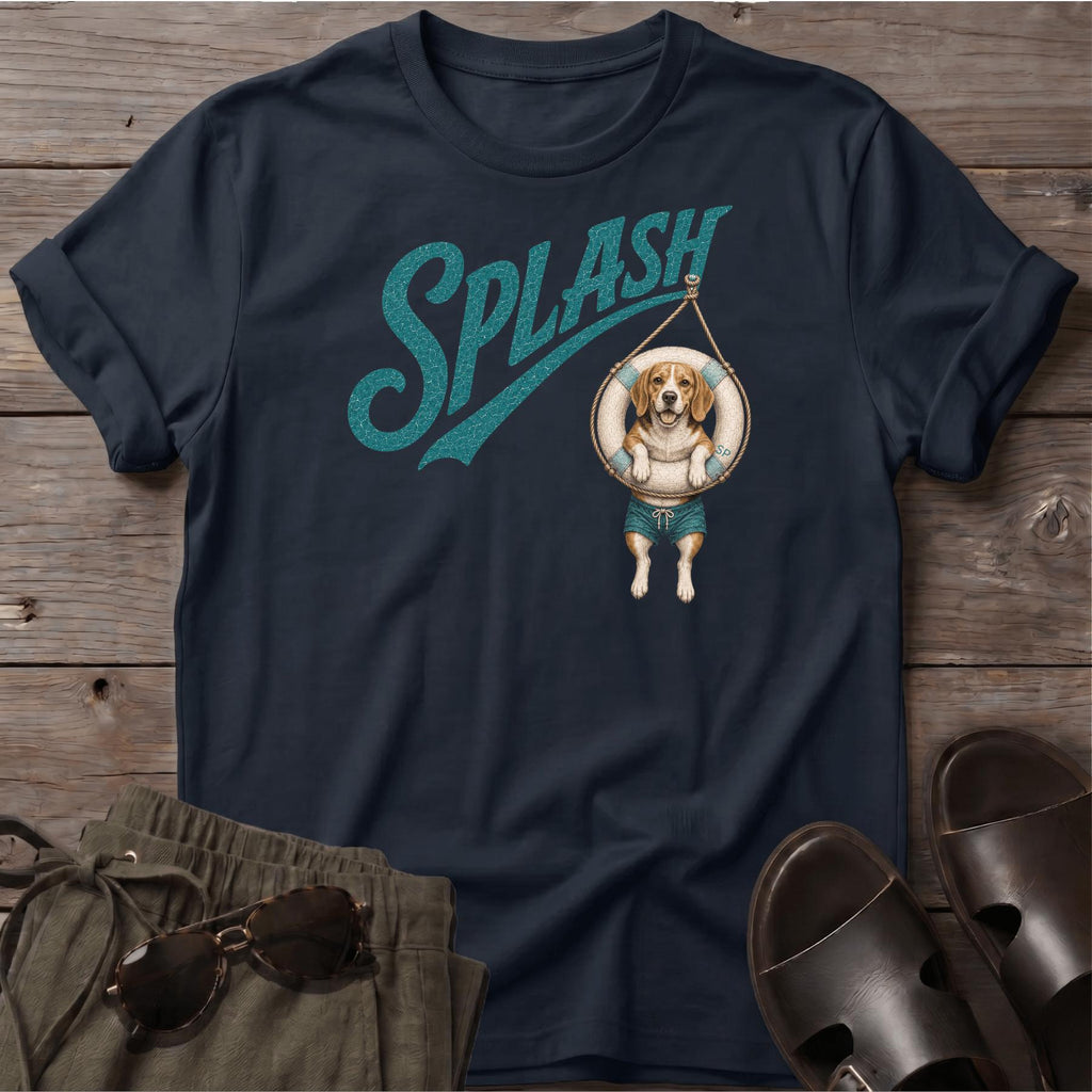 Splash Beagle Tube T-Shirt Vacation