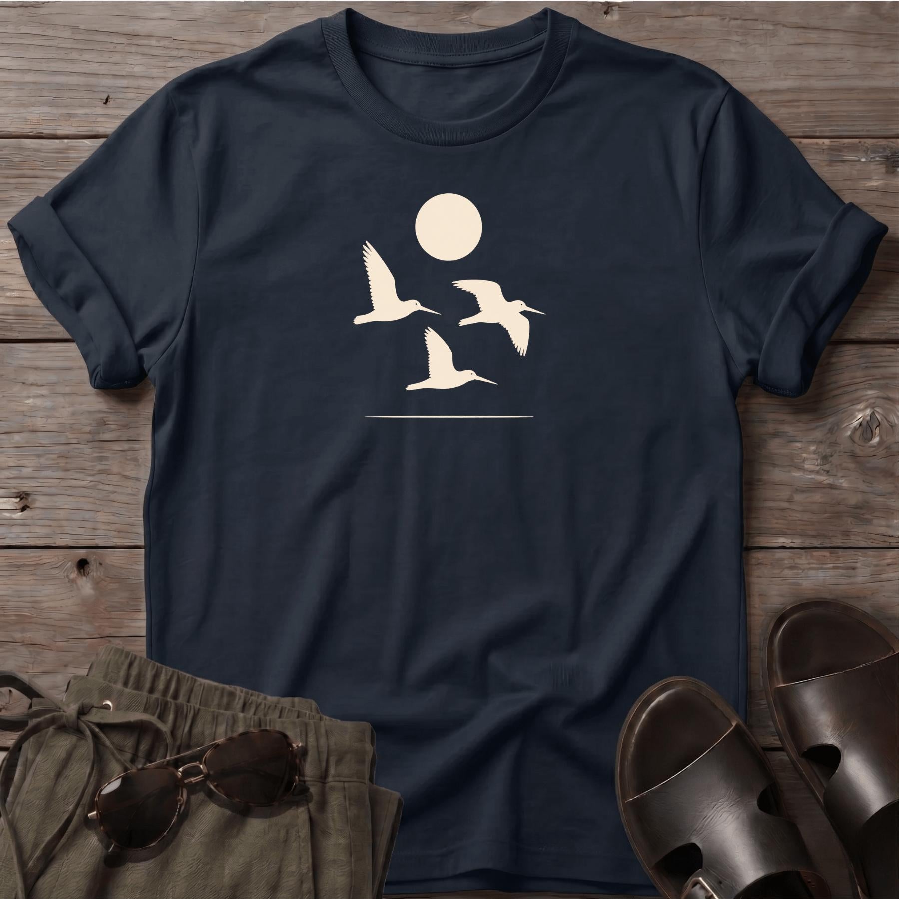 3 Oystercatchers in Flight Tee